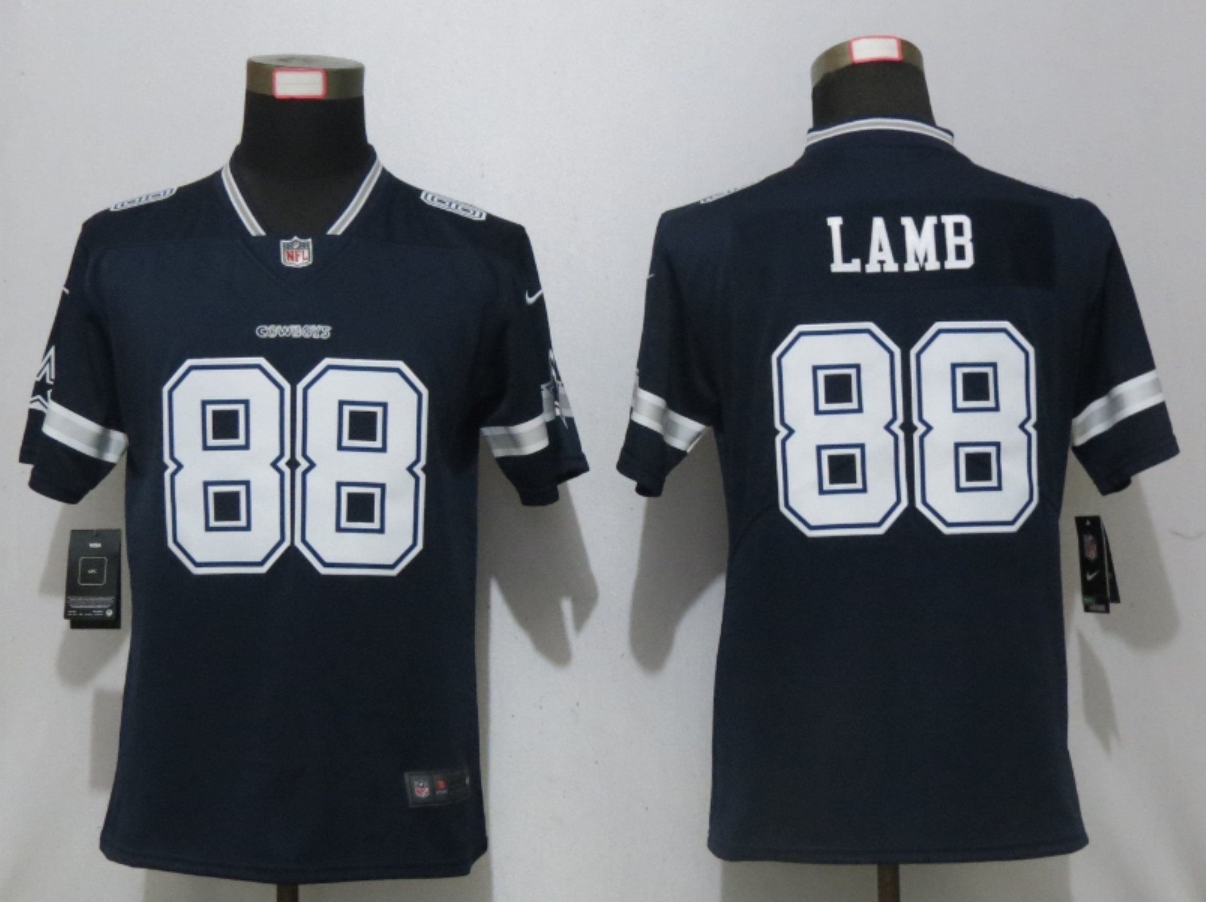 Women Nike Dallas cowboys #88 Lamb Nike Blue Alternate Vapor Elite Playe